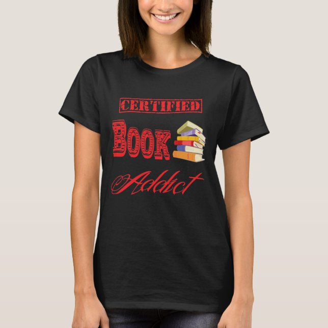 Camiseta Oscuridad del adicto al libro (Anverso)