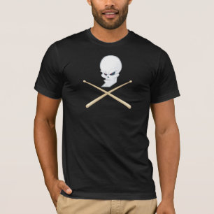 Camiseta Oscuridad del batería del cráneo