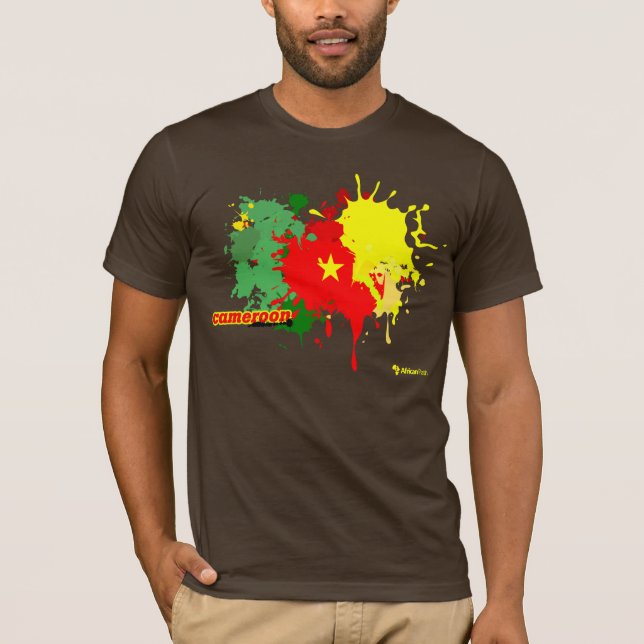 Camiseta Oscuridad del chapoteo del Camerún (Anverso)