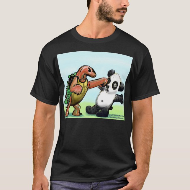 Camiseta Oscuridad del sacador de la panda (Anverso)