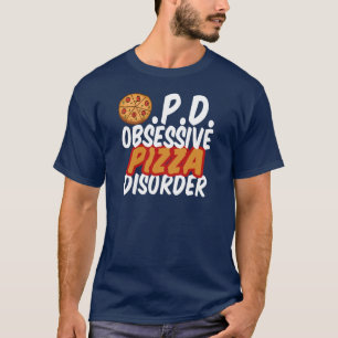 Camiseta Oscuridad divertida de la pizza