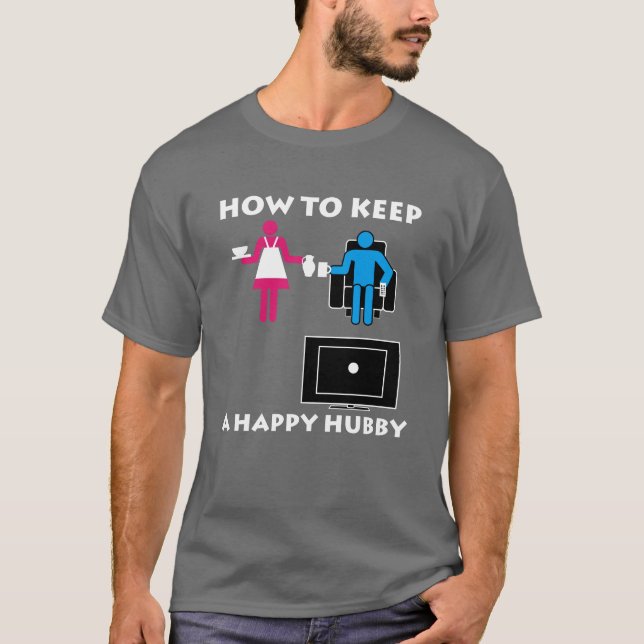 Camiseta Oscuridad feliz del marido (Anverso)