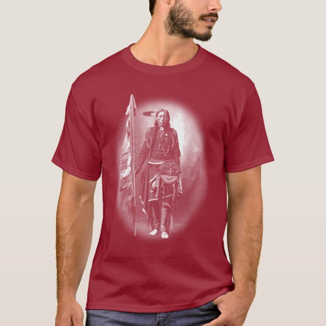 Camiseta Oscuridad india del nativo americano (Anverso)