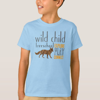 Camiseta Oscuridad salvaje del diseño del Fox del niño