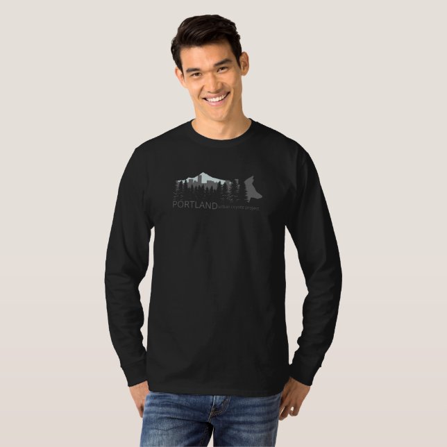 Camiseta Oscuridad urbana del proyecto del coyote de (Anverso completo)