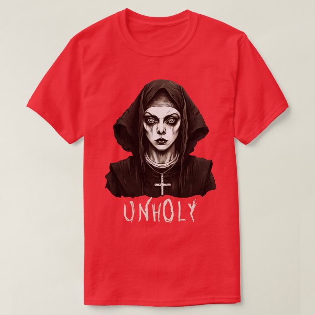 Camiseta Oscuro Gothic Satanic Unsagrado (Diseño del anverso)