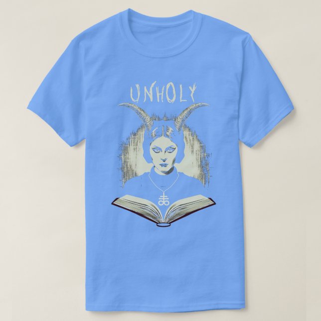 Camiseta Oscuro horror gótico imsagrado (Diseño del anverso)