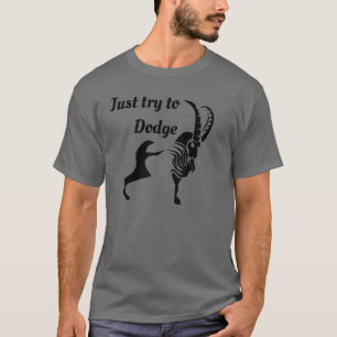 Camiseta Oscuro Moody Ram sólo trata de esquivar
