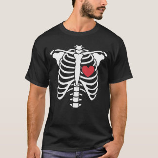 Camiseta Oscuro romance - Corazón de la cinta que coincide