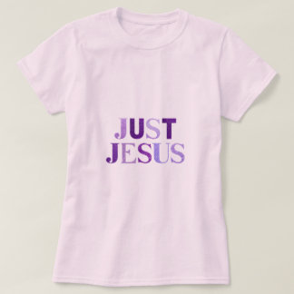 Camiseta Oscuros Y Luminosos Tonos Púrpura Purpurina "Jesús