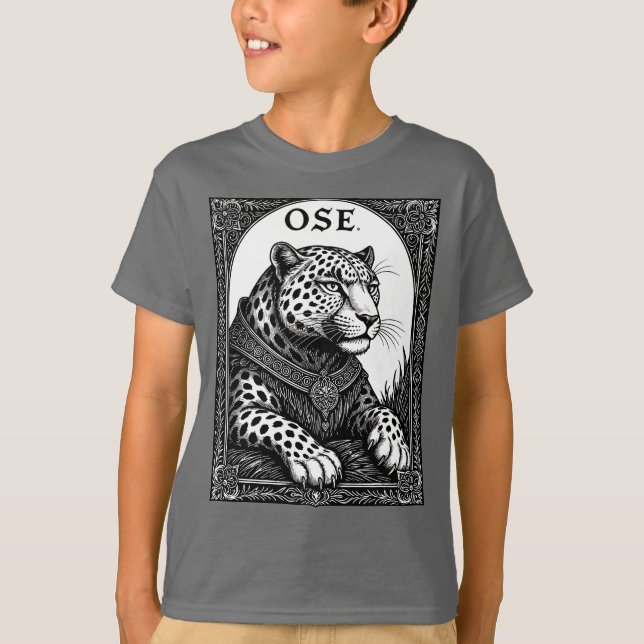Camiseta Ose El Leopardo Goético Asciende (Anverso)