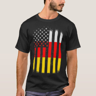 Camiseta Osetia del Sur y Estados Unidos Bandera Osetia del