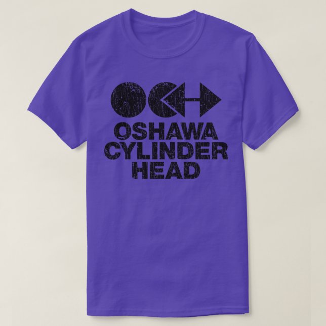 Camiseta Oshawa Cylinder Head 1966 (Diseño del anverso)