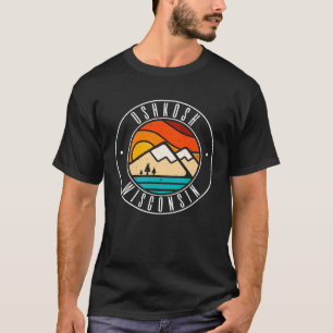 Camiseta Oshkosh Wisconsin WI al aire libre minimalista