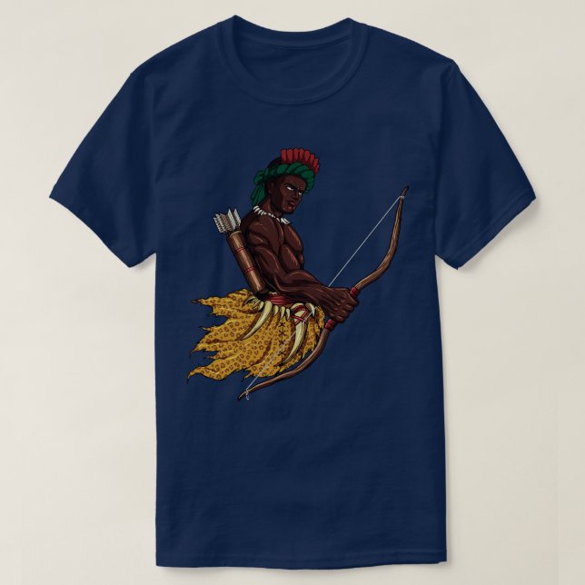 Camiseta Oshosi, la religión yoruba (Diseño del anverso)