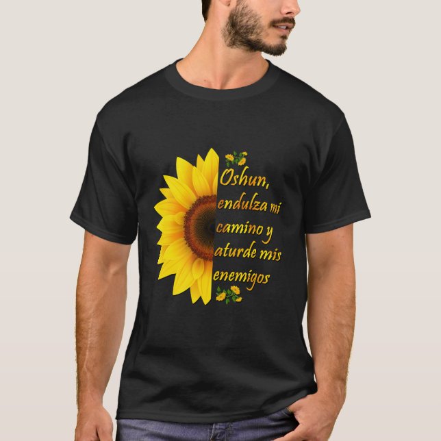 Camiseta Oshun Orishas Diosa Oxum Ifa Yoruba Religión Gif (Anverso)