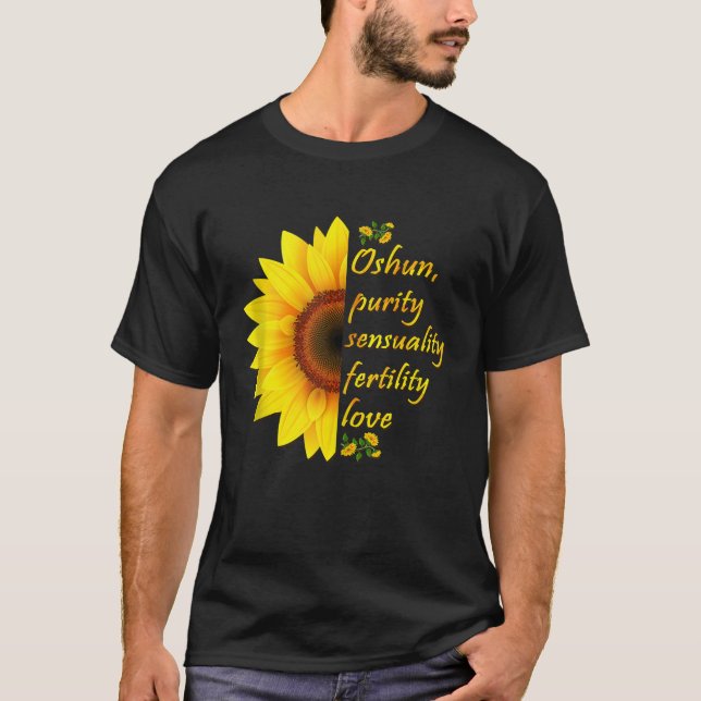 Camiseta Oshun Orishas Diosa Oxum Ifa Yoruba Religión Hol (Anverso)