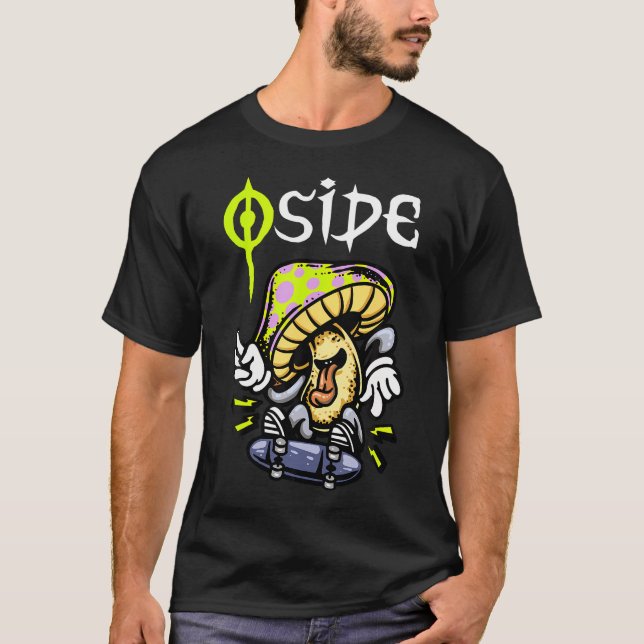Camiseta Oside Mushroom Skater - Oceanside Ca - Urbano con  (Anverso)