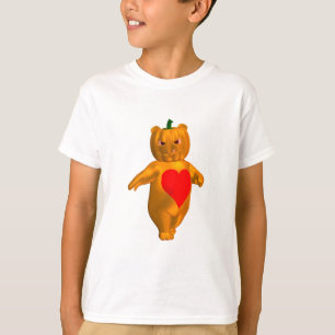 Camiseta Osito Con Cabeza De Calabaza