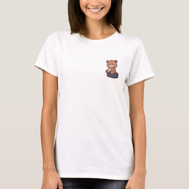 Camiseta Osito de asiento de neumático (Anverso)
