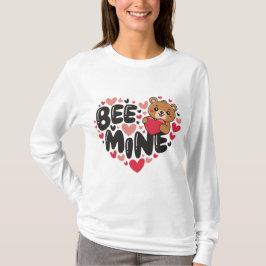 Camiseta Osito de peluche Cute Bee Mine Día de San Valentín
