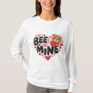 Camiseta Osito de peluche Cute Bee Mine Día de San Valentín