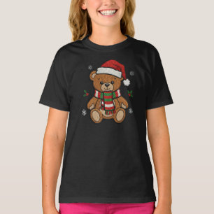 Camiseta Osito de peluche navideño lindo para niños