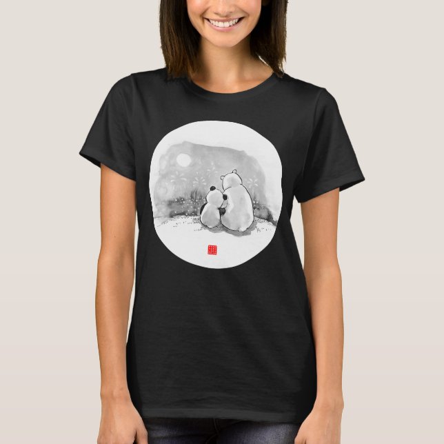 Camiseta Osito de regalo de oso polar lindo Personalizado o (Anverso)