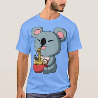 Camiseta Osito Koala Anime Kawaii Fideos Japoneses Ramen