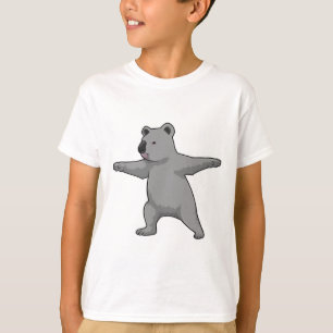 Camiseta Osito Koala en el gimnasio del yoga