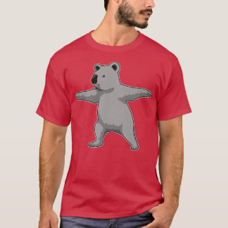 Camiseta Osito Koala en el gimnasio del yoga