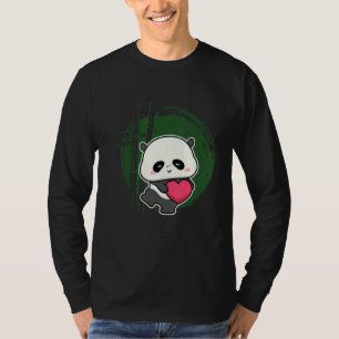 Camiseta Osito Panda Corazón Animalito Lindo Para Hombres M