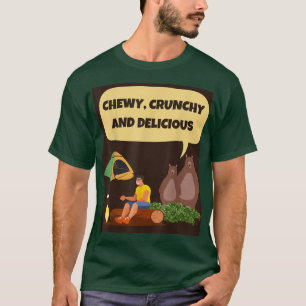 Camiseta Ositos hambrientos de camping, CHEWY, CRUNCHY Y DE