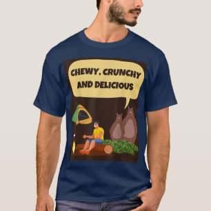 Camiseta Ositos hambrientos de camping, CHEWY, CRUNCHY Y DE