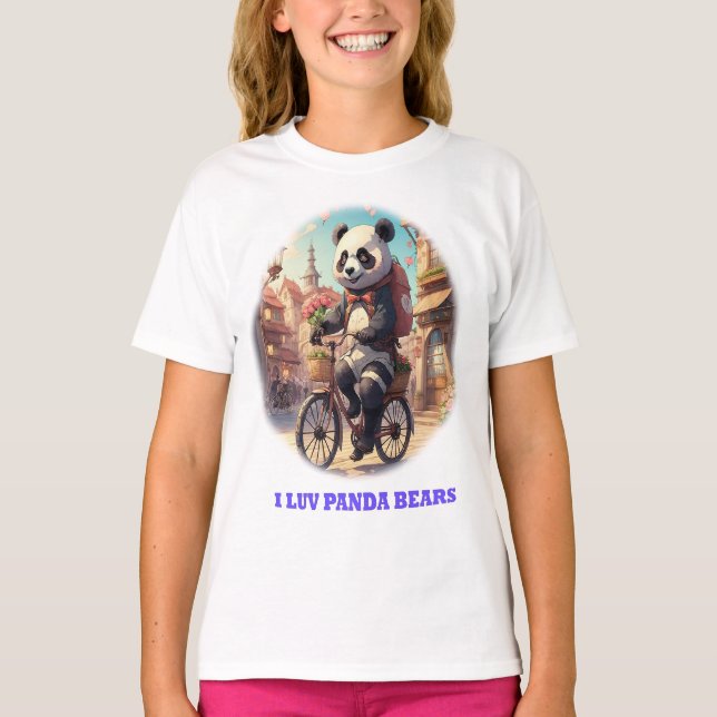 Camiseta Ositos panda (Anverso)