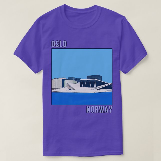 Camiseta Oslo Noruega 1 (Diseño del anverso)