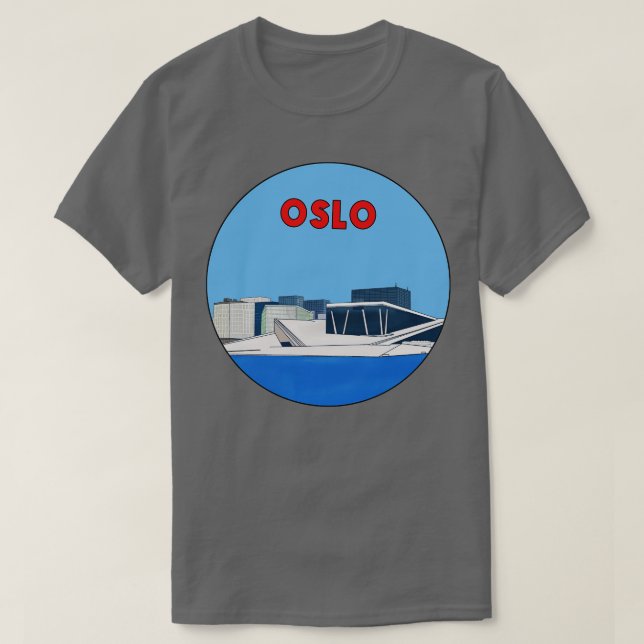 Camiseta Oslo Noruega 2 (Diseño del anverso)