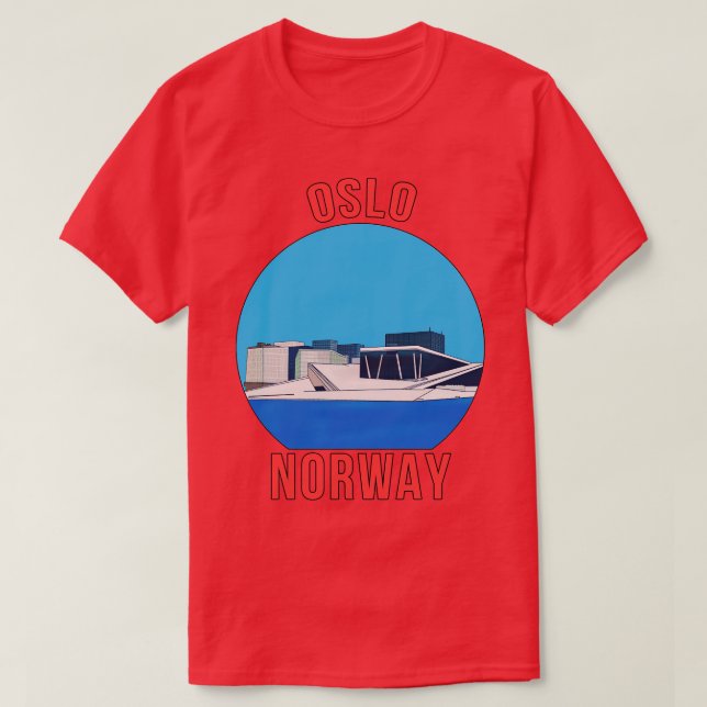 Camiseta Oslo Noruega 3 (Diseño del anverso)
