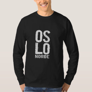 Camiseta Oslo, Noruega, Escandinavia, Europa