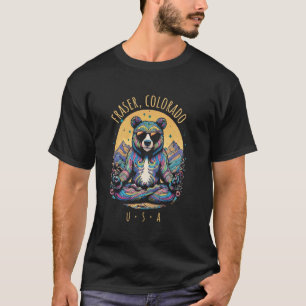 Camiseta Oso abstracto Fraser Colorado diseño de yoga Zen C