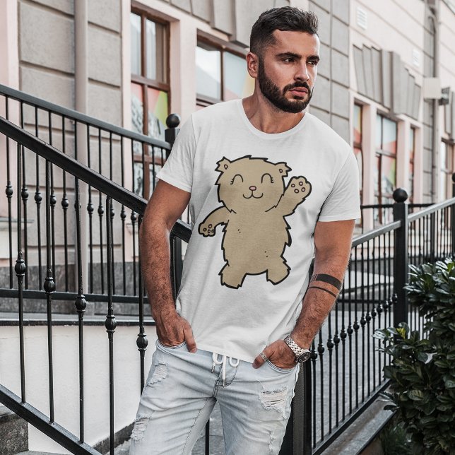 Camiseta Oso adorable sonriendo y saludando (Subido por el creador)