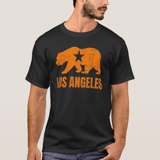 Camiseta Oso afligido en la república de Los Ángeles, Calif (Anverso)