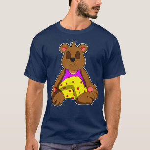 Camiseta Oso al yoga con las piernas cruzadas