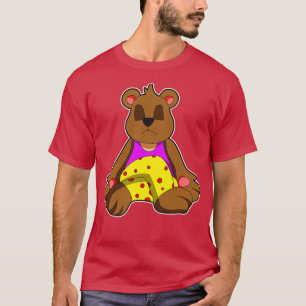 Camiseta Oso al yoga con las piernas cruzadas