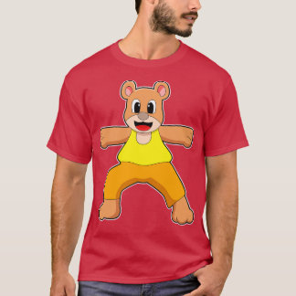 Camiseta Oso al yoga en pie