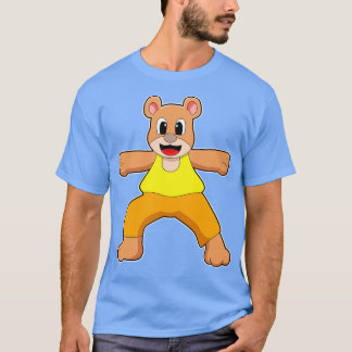 Camiseta Oso al yoga en pie