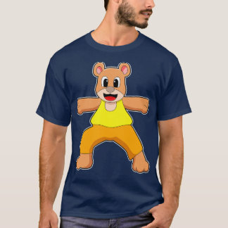 Camiseta Oso al yoga en pie