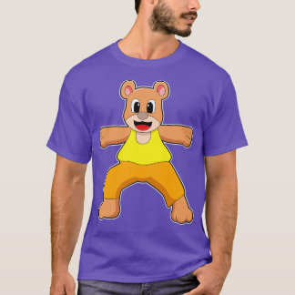 Camiseta Oso al yoga en pie