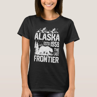Camiseta Oso Alaska Hombres Alaska Hombres Alaska Vintage