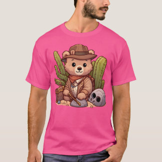 Camiseta Oso Arqueólogo Cute